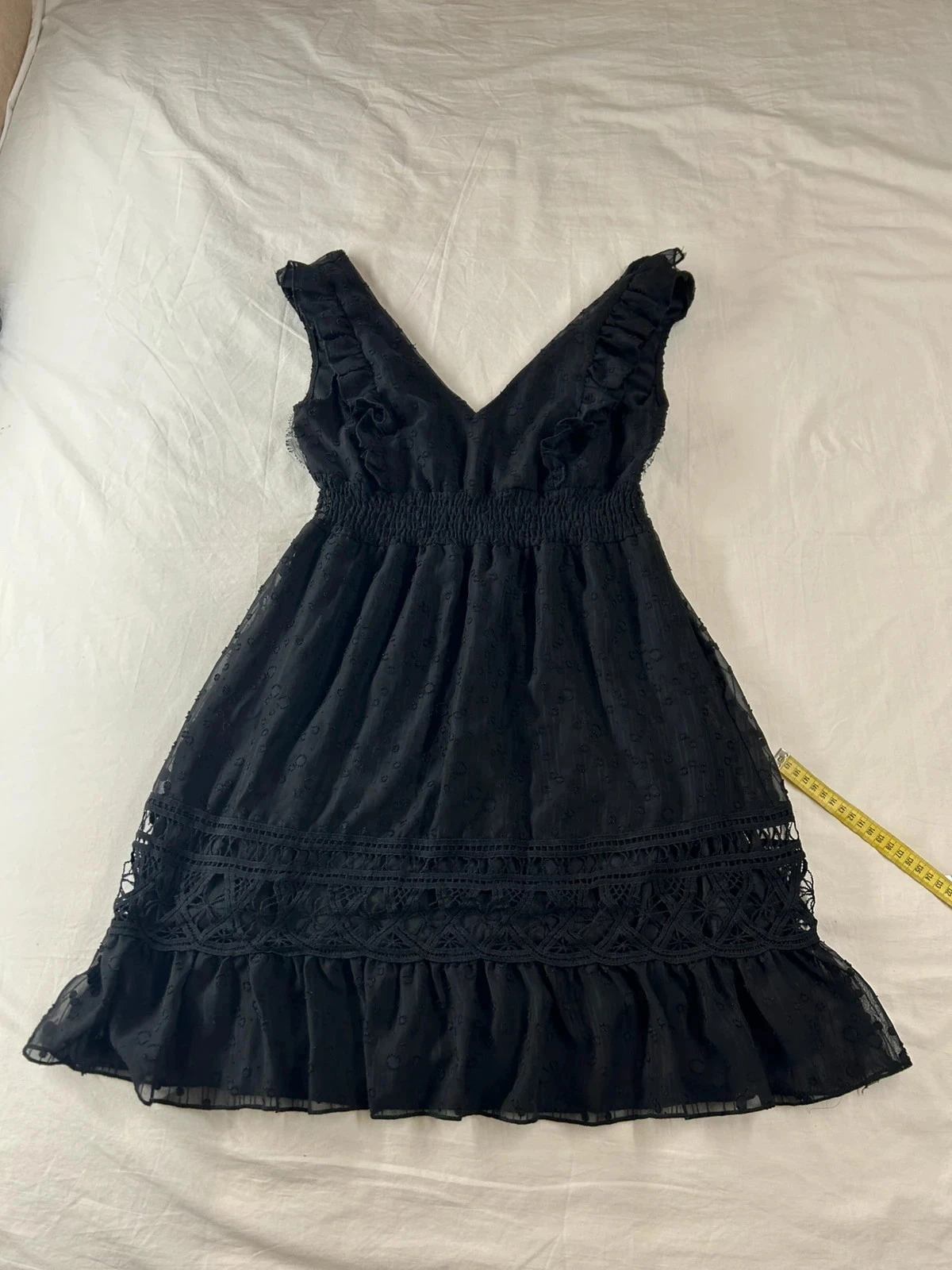 Petite robe noire courte vintage amo & roma 100% viscose